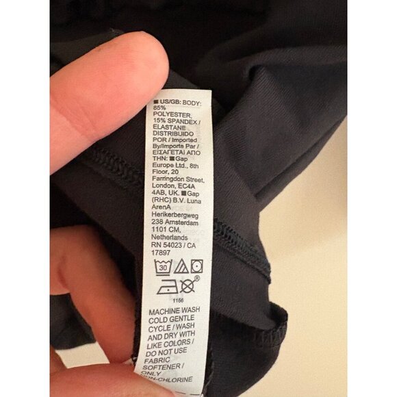 Athleta NWT Shanti Scoop 3/4 Sleeve Casual Top in Black Size Small - Picture 10 of 14